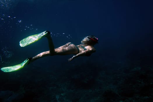 shooting underwater. bali