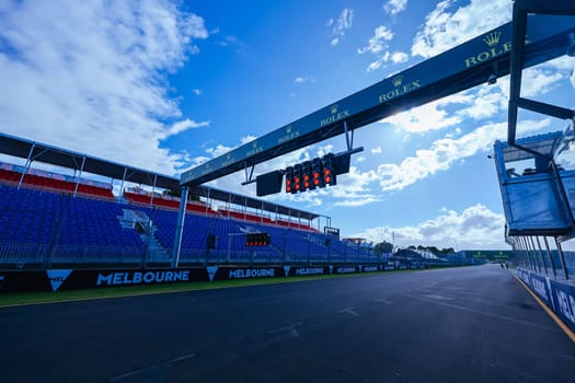 MELBOURNE, AUSTRALIA - MARCH 29: Pre race atmosphere on circuit at the 2023 Australian Formula 1 Grand Prix on 29th March 2023