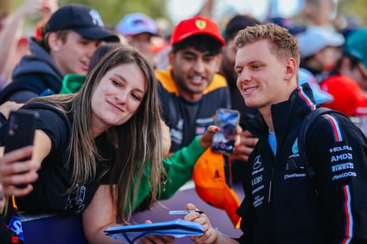 MELBOURNE, AUSTRALIA - MARCH 30: Mick Schumacher of Germany at the 2023 Australian Formula 1 Grand Prix on 30th March 2023
