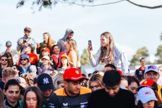 MELBOURNE, AUSTRALIA - MARCH 30: Fans and atmosphere at the 2023 Australian Formula 1 Grand Prix on 30th March 2023