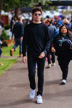 MELBOURNE, AUSTRALIA - MARCH 30: Lance Stroll of Canada at the 2023 Australian Formula 1 Grand Prix on 30th March 2023