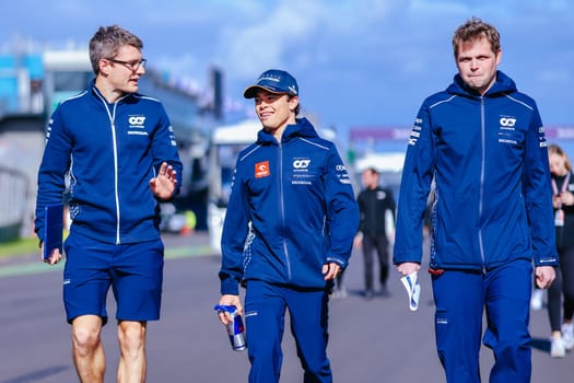 MELBOURNE, AUSTRALIA - MARCH 29: Nyck De Vries of the Netherlands inspecting the circuit before the 2023 Australian Formula 1 Grand Prix on 29th March 2023