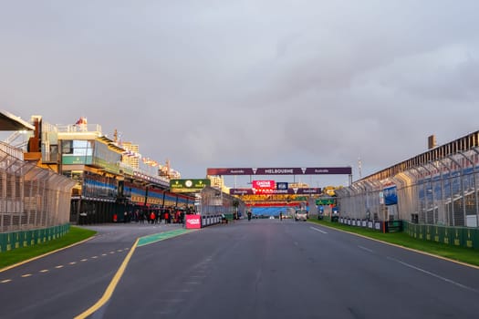 MELBOURNE, AUSTRALIA - MARCH 29: Pre race atmosphere on circuit at the 2023 Australian Formula 1 Grand Prix on 29th March 2023