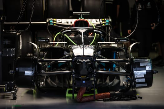 MELBOURNE, AUSTRALIA - MARCH 30: Mercedes-AMG PETRONAS Formula One Team at the 2023 Australian Formula 1 Grand Prix on 30th March 2023