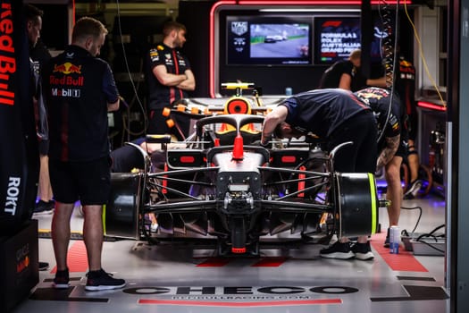 MELBOURNE, AUSTRALIA - MARCH 30: Oracle Red Bull Racing at the 2023 Australian Formula 1 Grand Prix on 30th March 2023