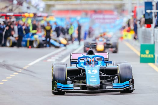 MELBOURNE, AUSTRALIA - MARCH 31: Jack Doohan of Invicta Virtuosi Racing in F2 at the 2023 Australian Formula 1 Grand Prix on 31st March 2023
