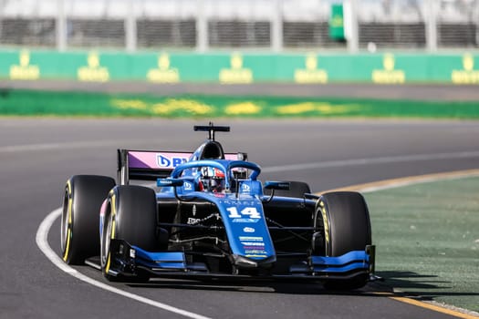 MELBOURNE, AUSTRALIA - MARCH 31: Jack Doohan of Invicta Virtuosi Racing in F2 at the 2023 Australian Formula 1 Grand Prix on 31st March 2023