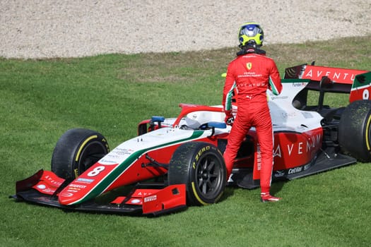 MELBOURNE, AUSTRALIA - MARCH 31: Oliver Bearman of Prema Racing in F2 at the 2023 Australian Formula 1 Grand Prix on 31st March 2023