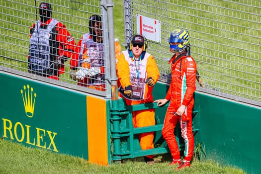 MELBOURNE, AUSTRALIA - MARCH 31: Oliver Bearman of Prema Racing in F2 at the 2023 Australian Formula 1 Grand Prix on 31st March 2023