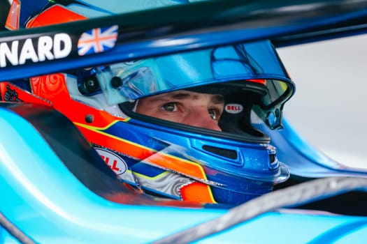MELBOURNE, AUSTRALIA - MARCH 31: F3 racer Taylor Barnard of Jenzer Motorsport at the 2023 Australian Formula 1 Grand Prix on 31st March 2023