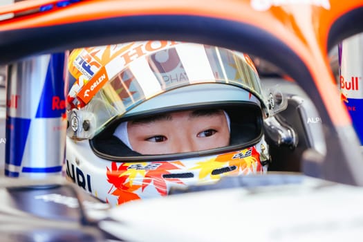 MELBOURNE, AUSTRALIA - MARCH 31: Yuki Tsunoda of Japan and Scuderia AlphaTauri during practice at the 2023 Australian Formula 1 Grand Prix on 31st March 2023
