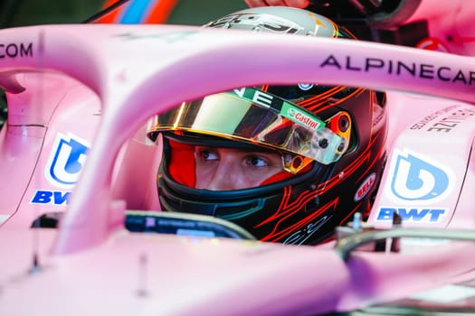 MELBOURNE, AUSTRALIA - MARCH 31: Esteban Ocon of France drives the Alpine A523 Renault during practice at the 2023 Australian Formula 1 Grand Prix on 31st March 2023