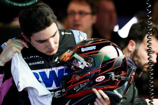 MELBOURNE, AUSTRALIA - MARCH 31: Esteban Ocon of France of Alpine F1 Team during practice at the 2023 Australian Formula 1 Grand Prix on 31st March 2023