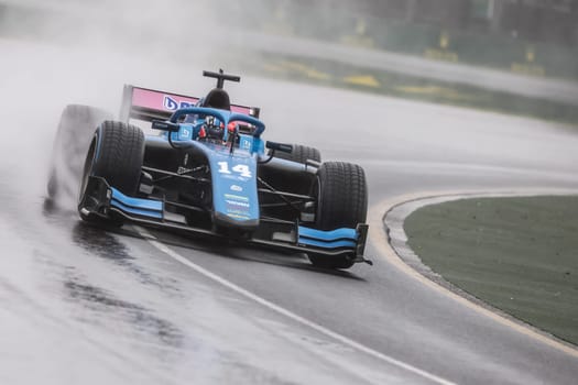 MELBOURNE, AUSTRALIA - MARCH 31: Jack Doohan of Invicta Virtuosi Racing in F2 at the 2023 Australian Formula 1 Grand Prix on 31st March 2023