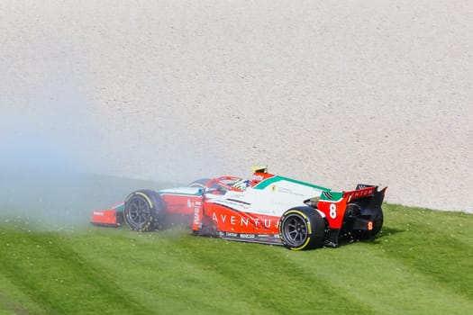 MELBOURNE, AUSTRALIA - MARCH 31: Oliver Bearman of Prema Racing in F2 at the 2023 Australian Formula 1 Grand Prix on 31st March 2023