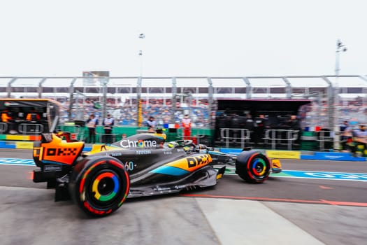 MELBOURNE, AUSTRALIA - MARCH 31: Lando Norris of Great Britain drives the McLaren MCL36 during practice at the 2023 Australian Formula 1 Grand Prix on 31st March 2023