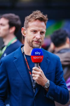 MELBOURNE, AUSTRALIA - APRIL 01: Jensen Button at the 2023 Australian Formula 1 Grand Prix on 1st April 2023