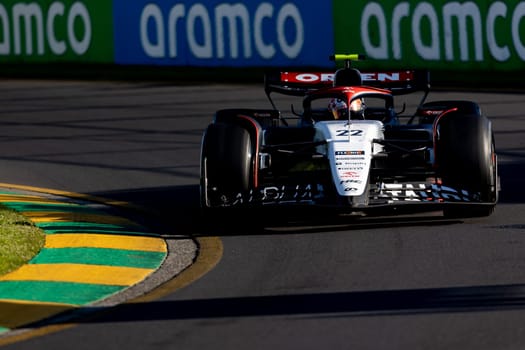 MELBOURNE, AUSTRALIA - APRIL 2: Yuki Tsunoda of Japan drives the Scuderia AlphaTauri AT04 on race day during the 2023 Australian Grand Prix at Albert Park on April 2, 2023 in Melbourne, Australia.