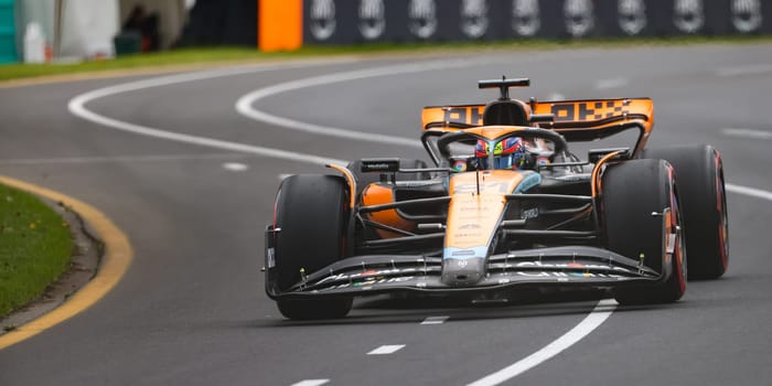 MELBOURNE, AUSTRALIA - APRIL 01: Oscar Piastri of Australia drives the McLaren MCL36 during free practice at the 2023 Australian Grand Prix at Albert Park in Melbourne, Australia