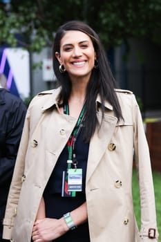 MELBOURNE, AUSTRALIA - APRIL 01: Australian ex swimmer Stephanie Rice at the 2023 Australian Formula 1 Grand Prix on 1st April 2023