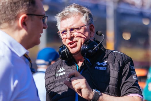 MELBOURNE, AUSTRALIA - APRIL 2: Otmar Szafnauer of Alpine F1 Team before the start of the 2023 Australian Formula 1 Grand Prix on 2nd April 2023