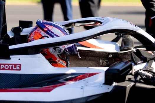 MELBOURNE, AUSTRALIA - APRIL 2: Nico Hulkenberg of Germany before race start during the 2023 Australian Grand Prix at Albert Park on April 2, 2023 in Melbourne, Australia.