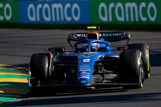 MELBOURNE, AUSTRALIA - APRIL 2: Logan Sargeant of the United States drives the Williams FW44 Mercedes.on race day during the 2023 Australian Grand Prix at Albert Park on April 2, 2023 in Melbourne, Australia.