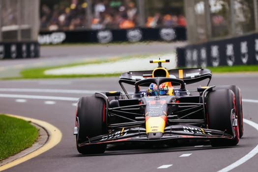MELBOURNE, AUSTRALIA - APRIL 01: Sergio Perez of Mexico drives the Oracle Red Bull Racing RB19 in practice during the 2023 Australian Grand Prix at Albert Park on April 1, 2023 in Melbourne, Australia.