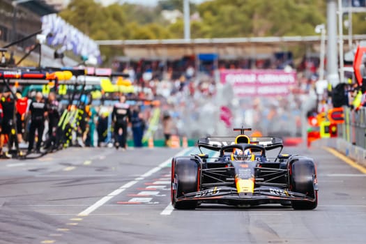 MELBOURNE, AUSTRALIA - APRIL 01: Max Verstappen of the Netherlands drives the Oracle Red Bull Racing RB19 during qualifying at the 2023 Australian Grand Prix at Albert Park in Melbourne, Australia