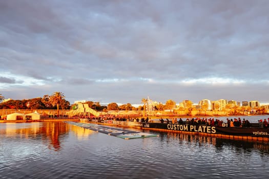 MELBOURNE, AUSTRALIA - APRIL 01: Sunset atmosphere at the 2023 Australian Formula 1 Grand Prix on 1st April 2023
