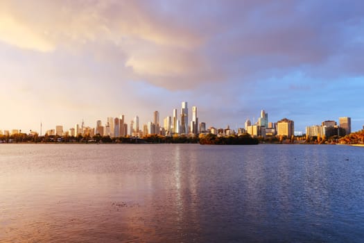 MELBOURNE, AUSTRALIA - APRIL 01: Sunset atmosphere at the 2023 Australian Formula 1 Grand Prix on 1st April 2023