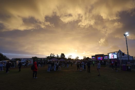 MELBOURNE, AUSTRALIA - APRIL 01: Sunset atmosphere at the 2023 Australian Formula 1 Grand Prix on 1st April 2023