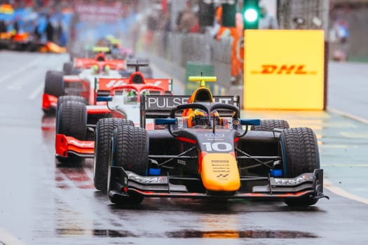 MELBOURNE, AUSTRALIA - MARCH 31: Isack Hadjar of Hitech Pulse-Eight in F2 at the 2023 Australian Formula 1 Grand Prix on 31st March 2023