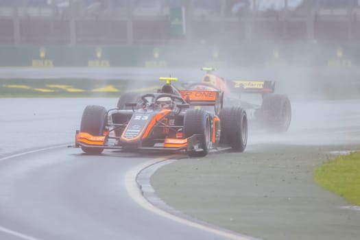 MELBOURNE, AUSTRALIA - MARCH 31: Juan Manuel Correa of Van Amersfoort Racing in F2 at the 2023 Australian Formula 1 Grand Prix on 31st March 2023