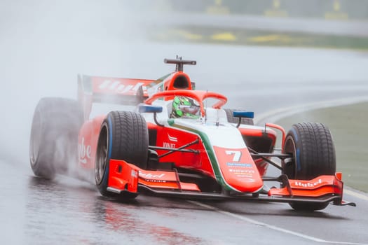 MELBOURNE, AUSTRALIA - MARCH 31: Frederik Vesti of Prema Racing in F2 at the 2023 Australian Formula 1 Grand Prix on 31st March 2023