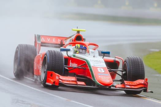 MELBOURNE, AUSTRALIA - MARCH 31: Oliver Bearman of Prema Racing in F2 at the 2023 Australian Formula 1 Grand Prix on 31st March 2023