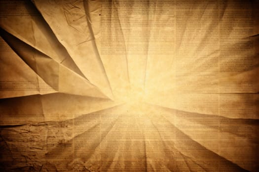 Retro sun burst vintage banner background with copy space. Grunge texture of old paper style.