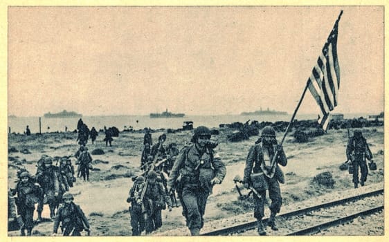 NORTH AFRICA - NOVEMBER 8, 1942: American forces began Operation Torch, the invasion of French North Africa.