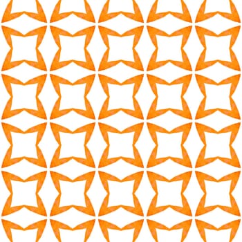 Tropical seamless pattern. Orange divine boho chic summer design. Hand drawn tropical seamless border. Textile ready bold print, swimwear fabric, wallpaper, wrapping.