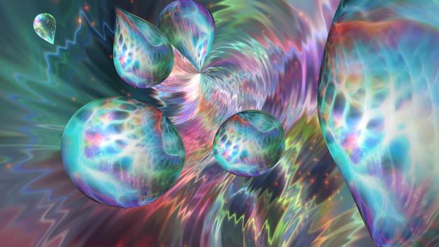 Abstract multi-colored fractal fantasy background. For design and network