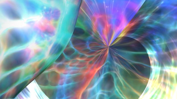 Abstract multicolored futuristic fractal background. For design and network