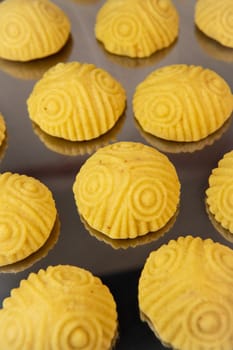 Traditional eid maamoul or mamoul cookies with dates, nuts, and jam, Arabic sweets for Aid al-Fitr and easter, High quality photo