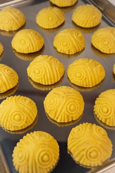 Traditional eid maamoul or mamoul cookies with dates, nuts, and jam, Arabic sweets for Aid al-Fitr and easter, High quality photo