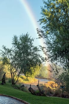 The end of a rainbow at the Augrabies Falls National Park