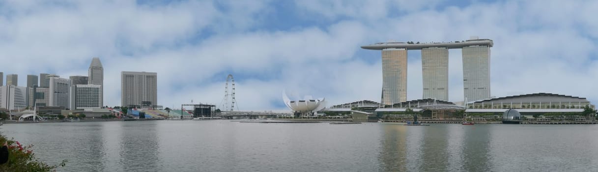 panorama of Singapore Marina Bay Sands