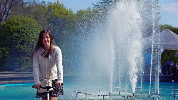 an ornamental structure in a pool or lake from which one or more jets of water are pumped into the air.