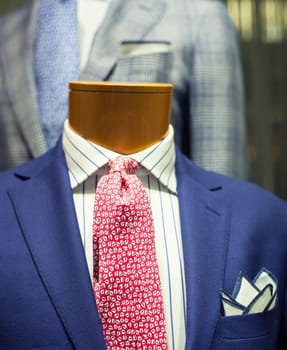 Close up of elegant male suit made in Italy