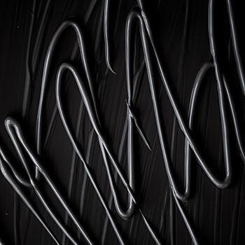 Black cream texture background, cosmetic product and makeup backdrop for luxury beauty brand, holiday banner design, abstract wall art or artistic paint brush strokes.