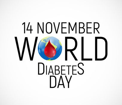 14 November. World diabetes day awareness background. vector Illutration EPS10