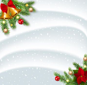 Merry Christmas and New Year Background. Vector Illustration EPS10